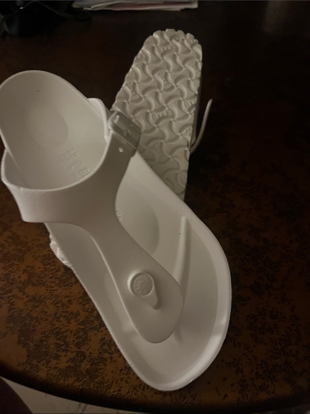White rubber Birkenstocks 40 - Picture 5 of 6